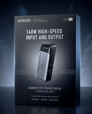 Anker 737 Power Bank, PowerCore 24K, Model A1289