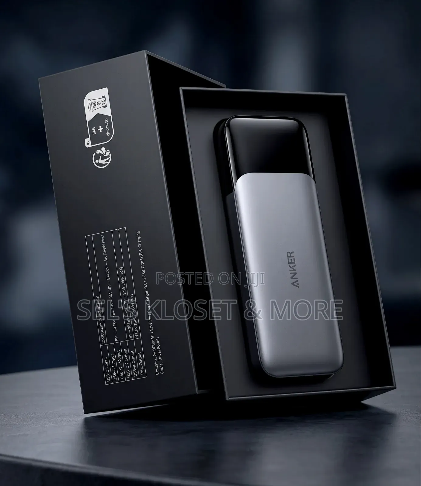 Anker 737 Power Bank, PowerCore 24K, Model A1289
