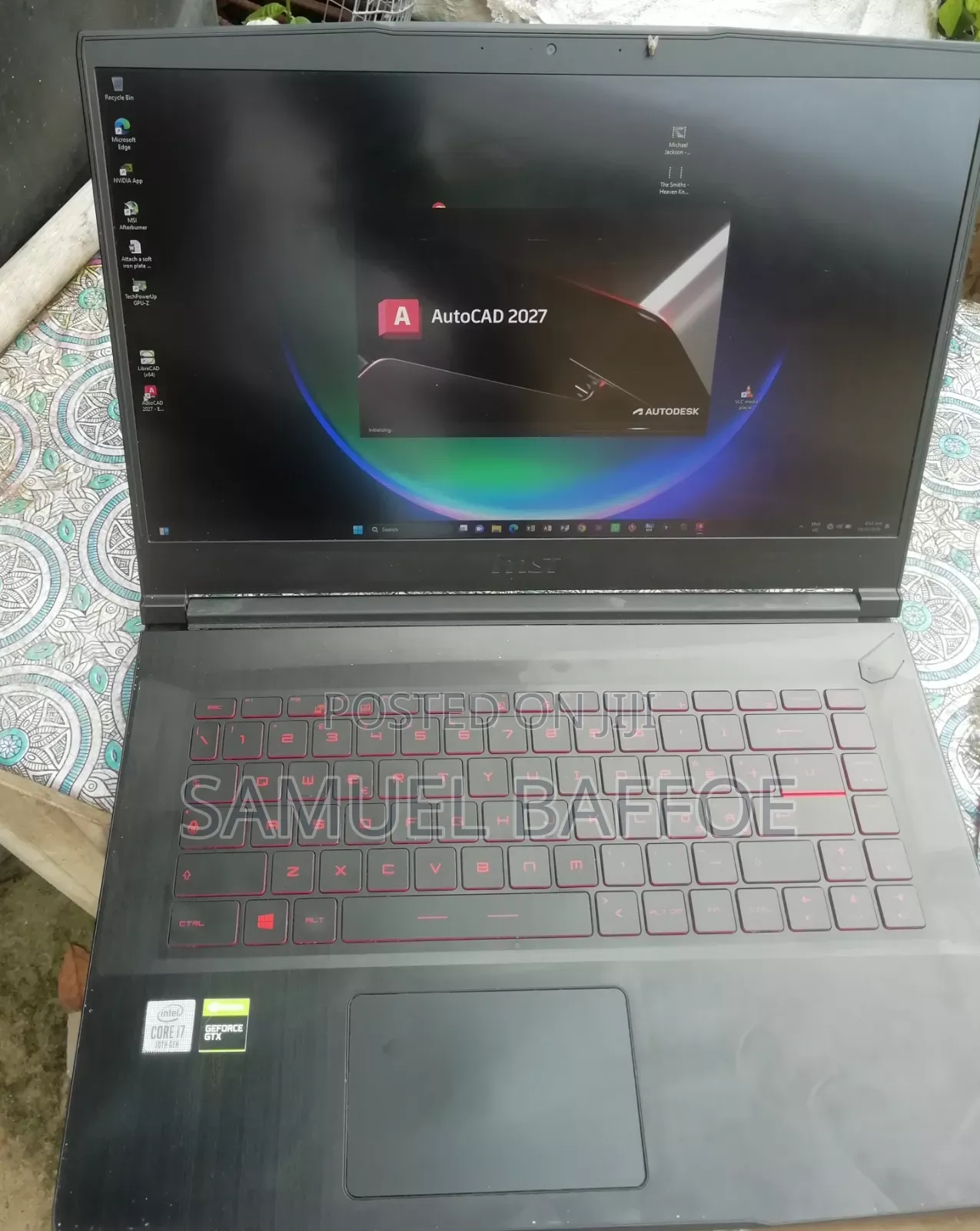 Laptop MSI GF63 8GB Intel Core i7 SSD 256GB