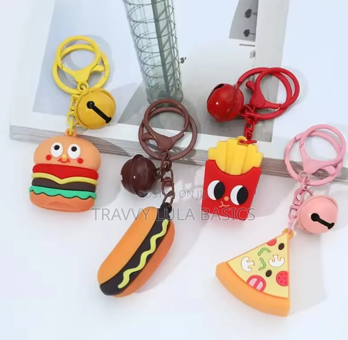 Mini Key Chains Mix Food Memes