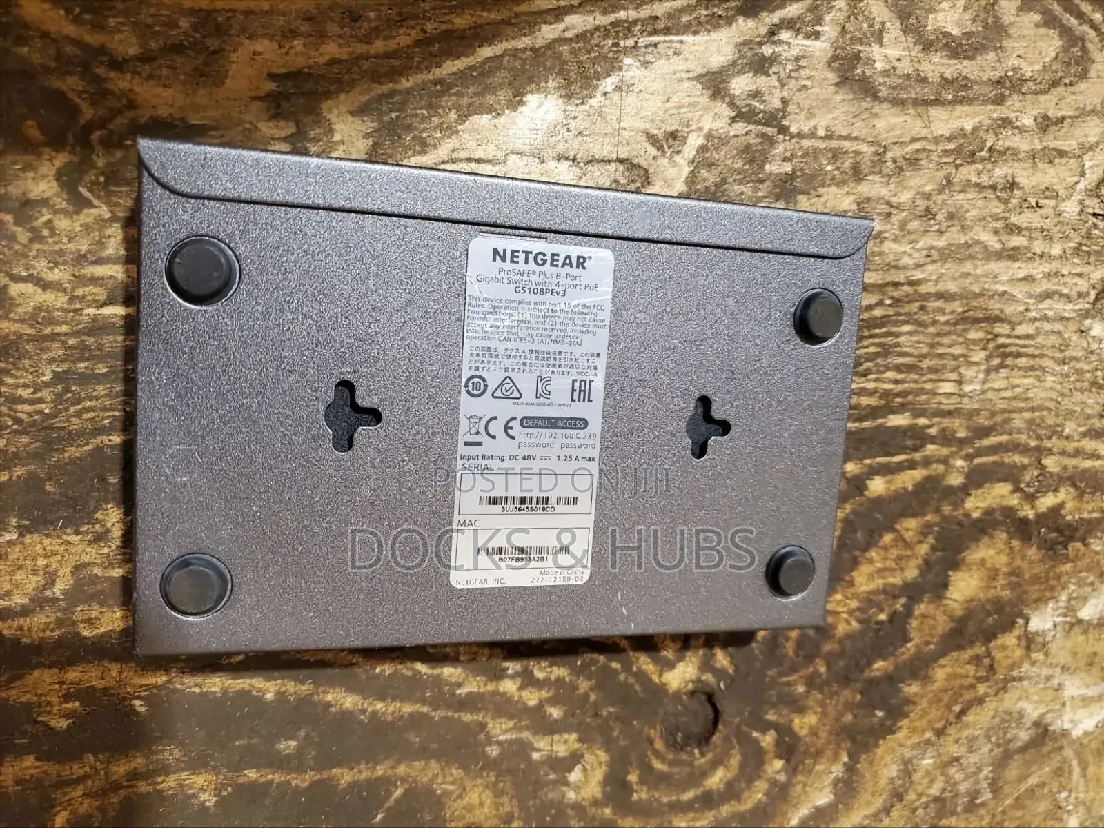 NetGear 8-Port PoE Gigabit Ethernet Plus Switch (GS108PEv3)