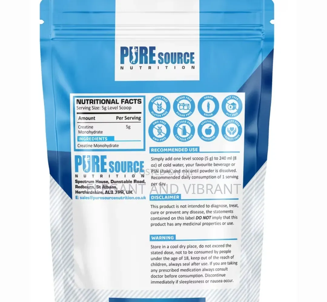 Creatine Monohydrate Powder | 100% Pure Micronized Creatine Supplement