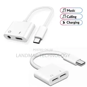 USB C to 3.5mm Headphone Jack, Fast Charge, Type-C Audio Earphones