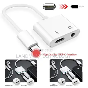 USB C to 3.5mm Headphone Jack, Fast Charge, Type-C Audio Earphones