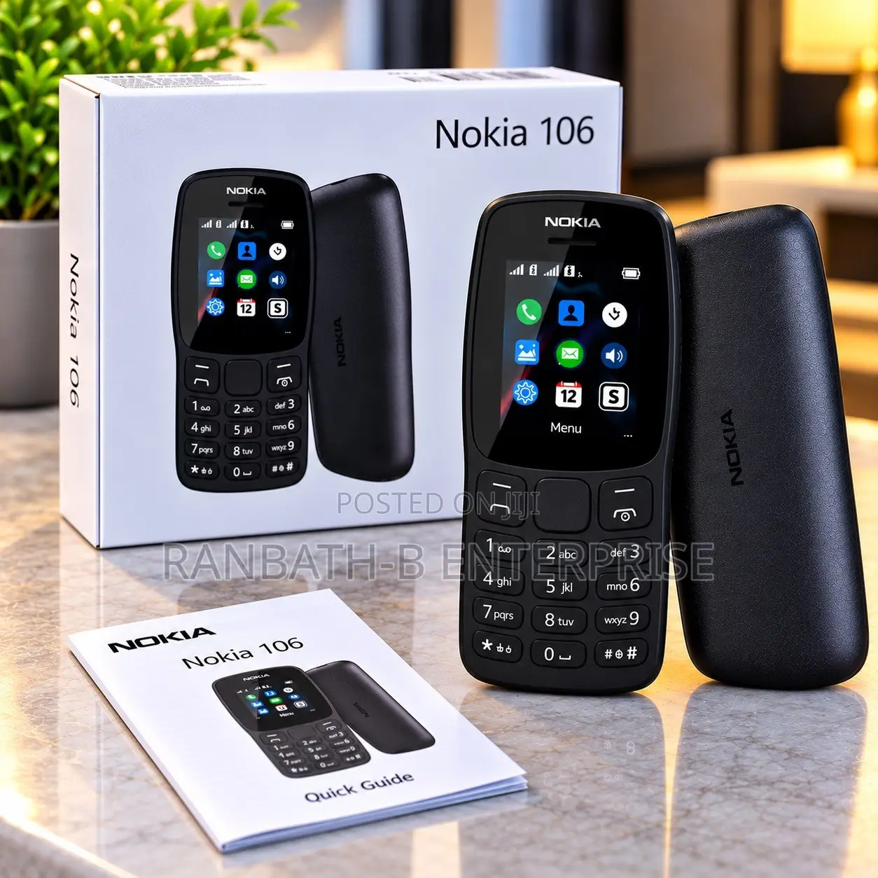 New Nokia 106 Black