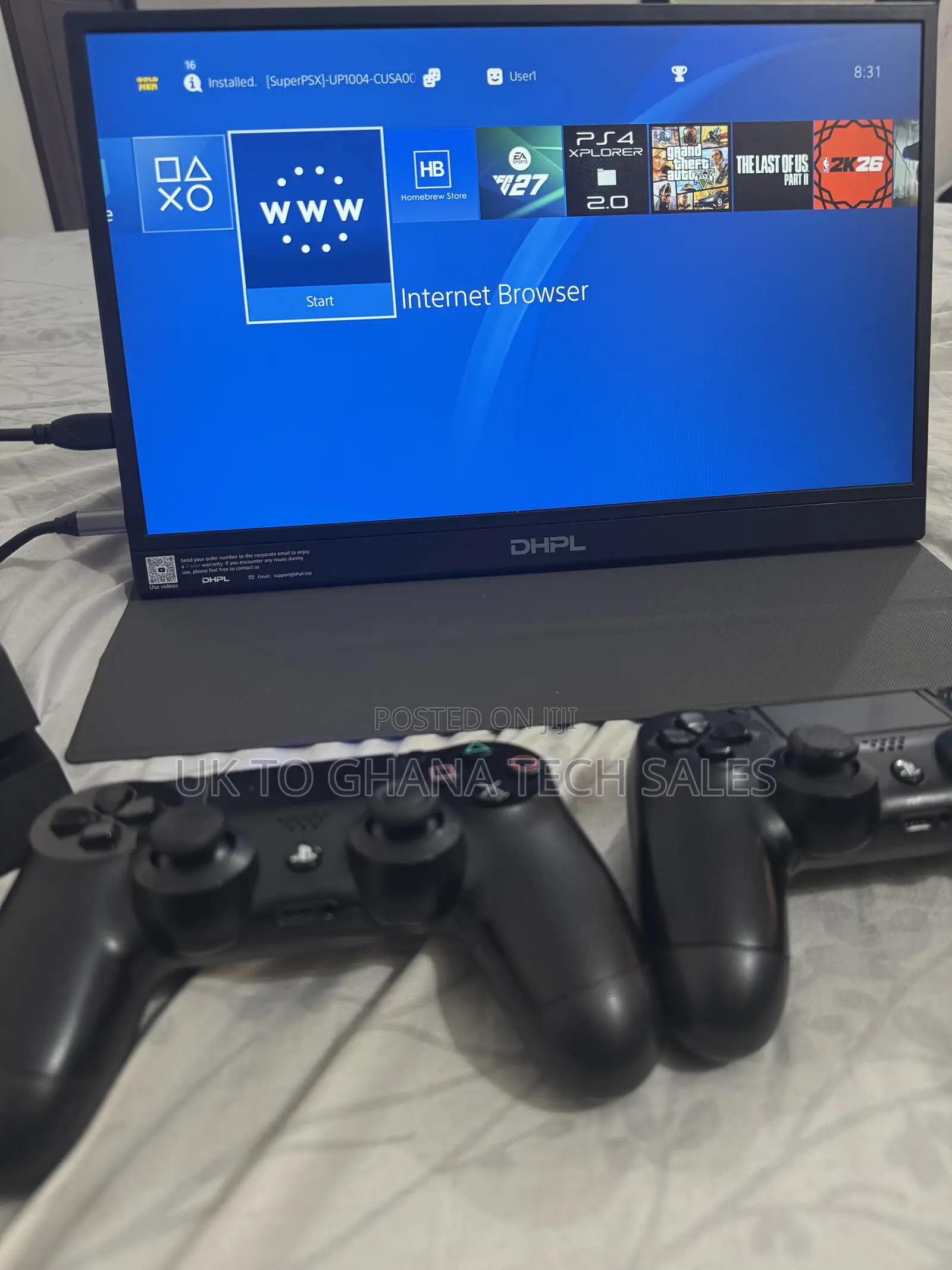PS4 Standard Jailbreak 500GB FC27 and 20+ Games Available
