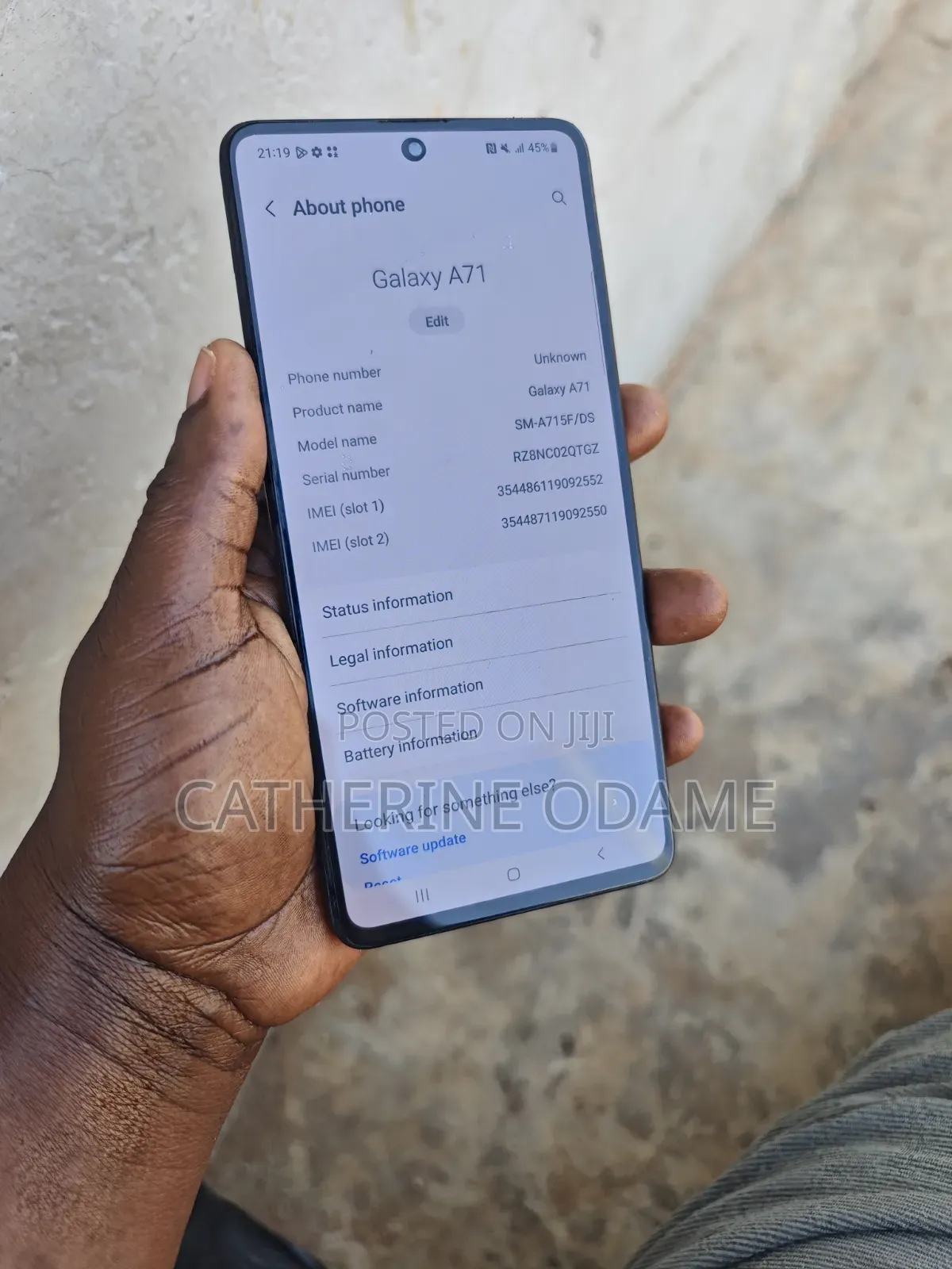 Samsung Galaxy A71 128 GB Blue
