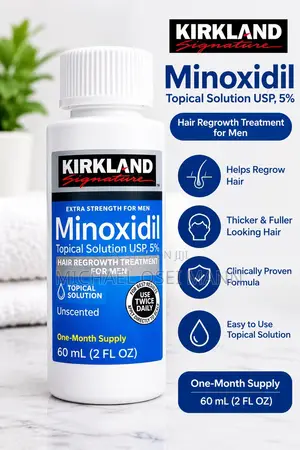 Kirkland Signature Minoxidil Hair Regrowth Treatment for Men – 60ml