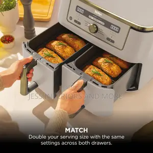 Ninja Air Fryer MAX Dual , 2 Drawers, 9.5L, 6-in-1