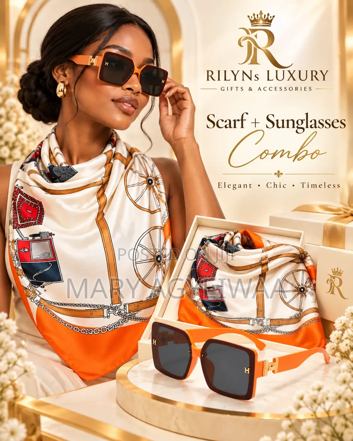 Ladies’ Silk Scarves – Elegant Neck, Hair & Handbag Scarves Ladies