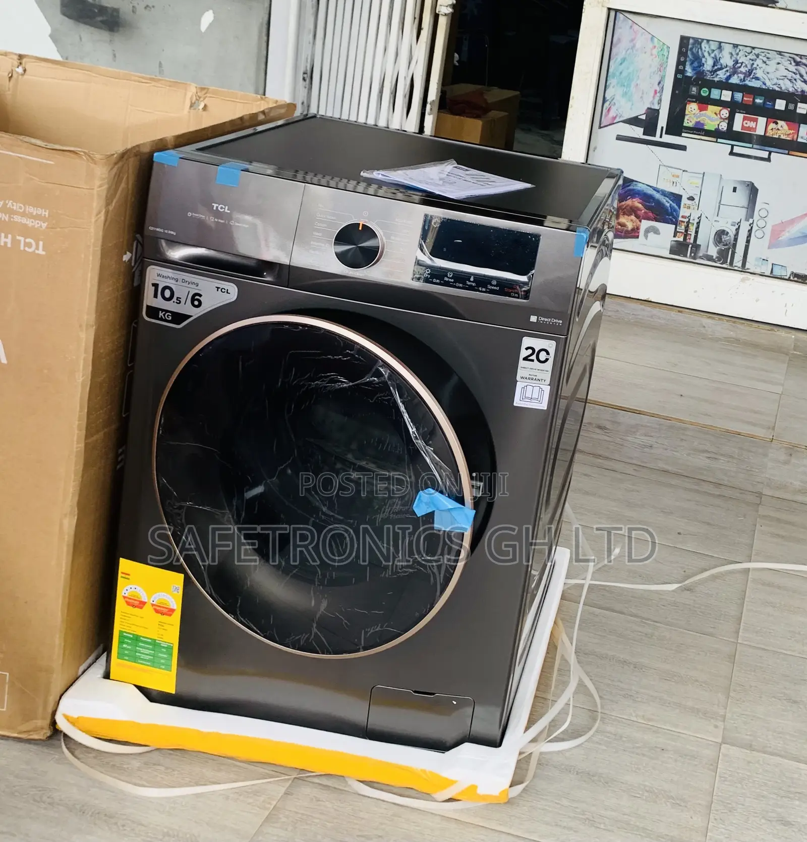 (Wash-Pro) Full Auto TCL 10.5Kg FrontLoad WashingMachine