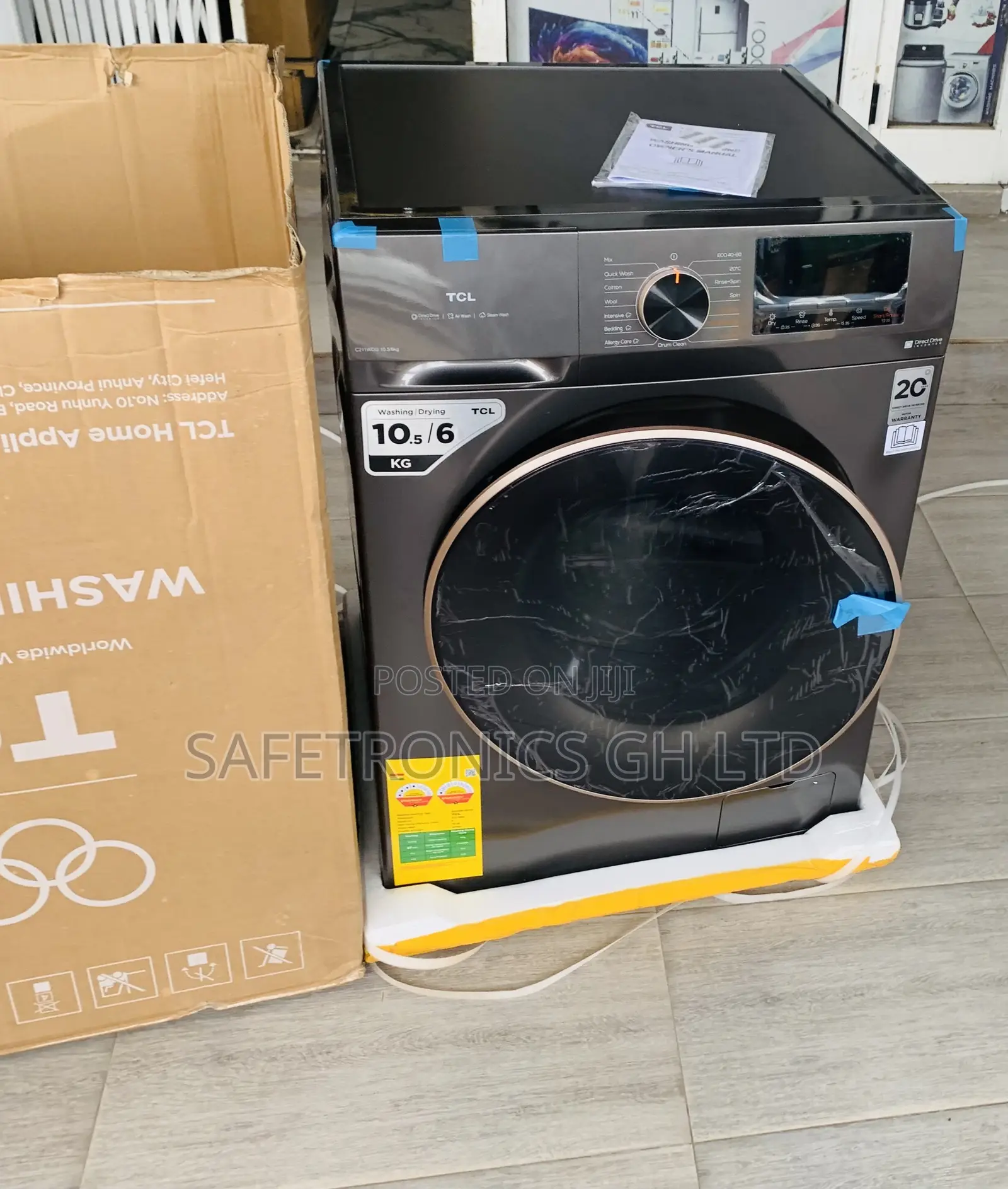 (Wash-Pro) Full Auto TCL 10.5Kg FrontLoad WashingMachine