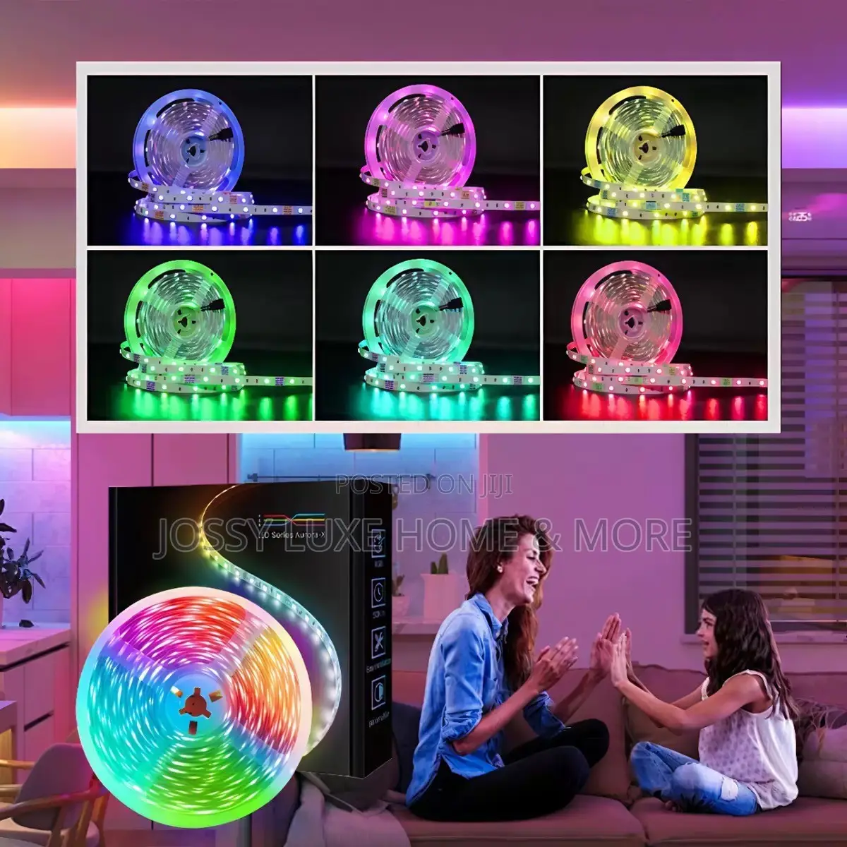 5m RGB Led Strip Light Kit - Full Color Control With Remote