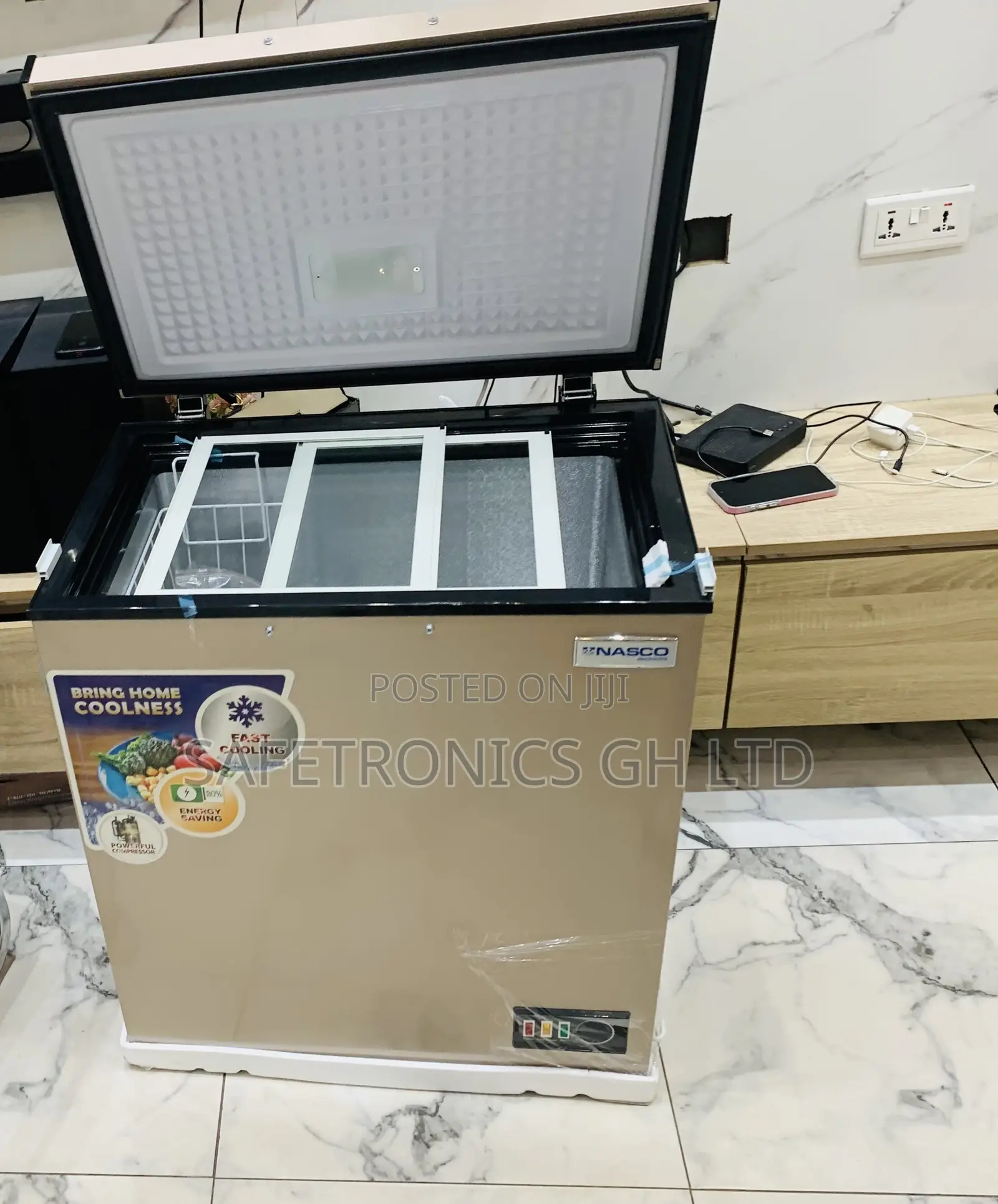CoolVault 150 Liters Gold Nas-200fl Nasco 1 Door Freezer