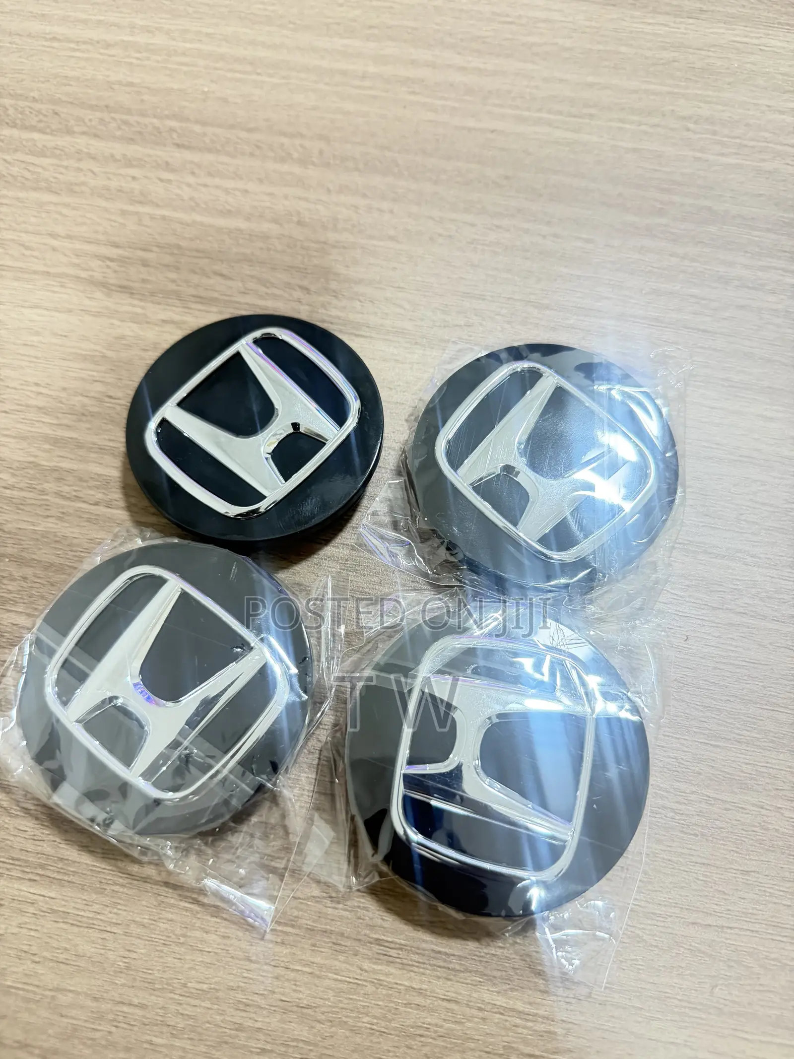 Set of 4 Wheel Center Caps 69MM / 2.7" Rim Hubcaps BLACK for Honda