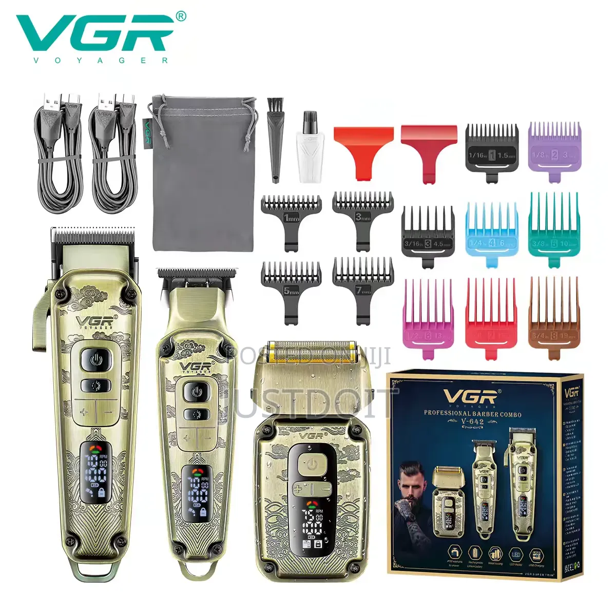 VGR 642 Professional Barbering Machine Set