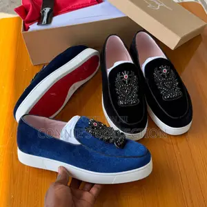 Christian Louboutin Velvet Casual Slip-on Shoes