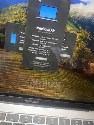 Laptop Apple MacBook Air 2019 16GB Intel Core i5 SSD 256GB