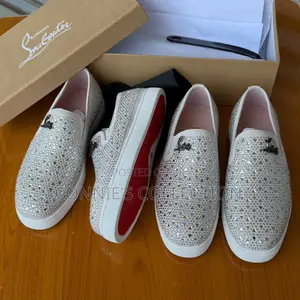 Crystal and Rhinestone-Embellished Slip-on Loafers