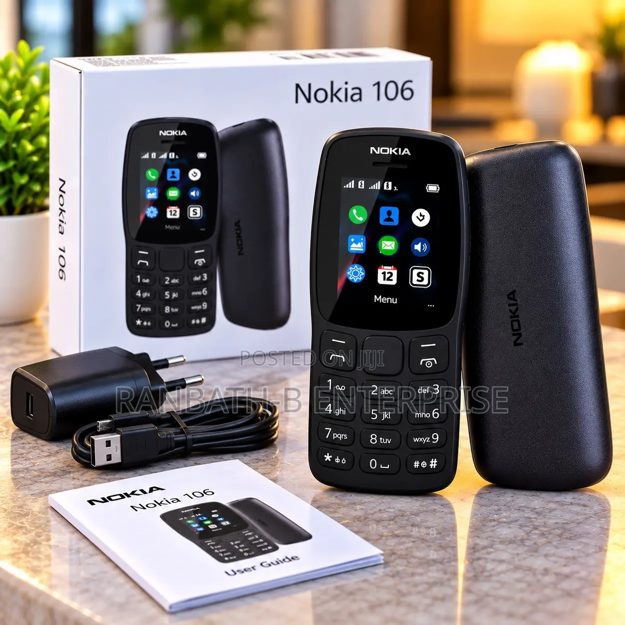 New Nokia 106 Black