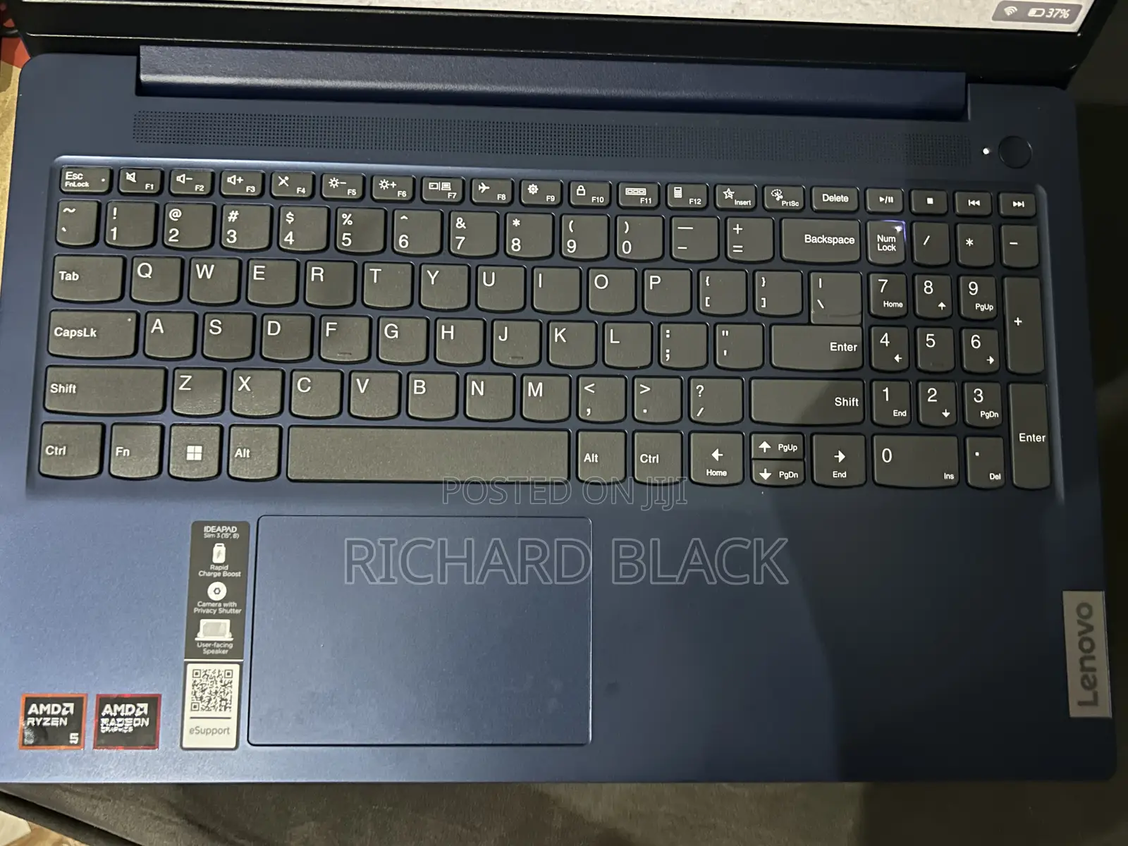 New Laptop Lenovo Ideapad 3 8GB AMD Ryzen 5 SSD 256GB