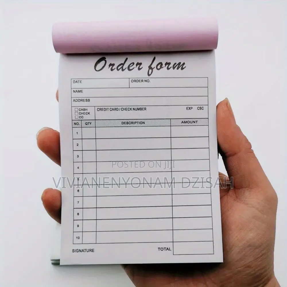 Reciept Book Printing
