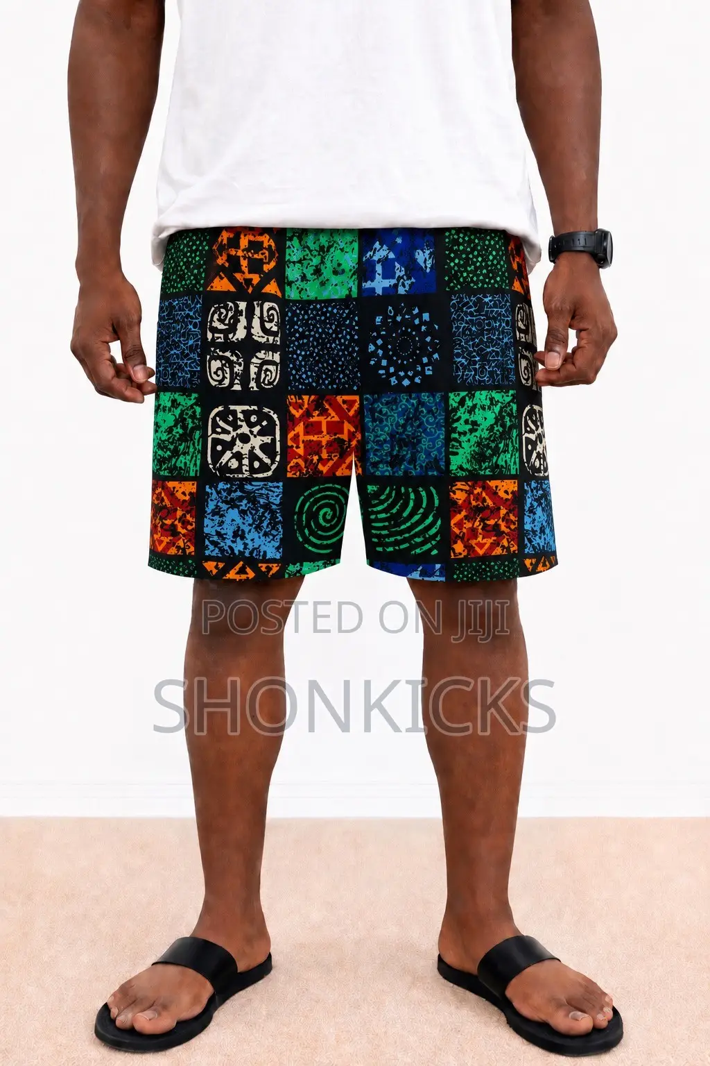 Ankara Shorts- 100% Cotton