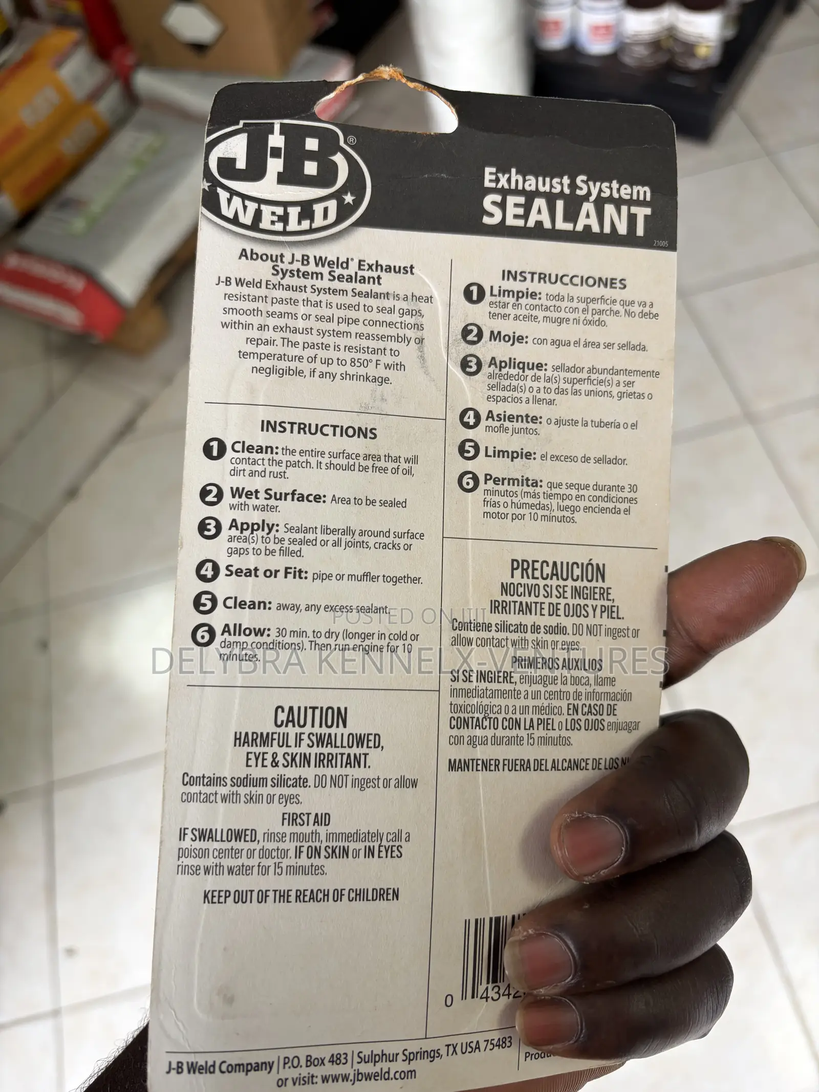 Exhaust System Sealant JB Weld