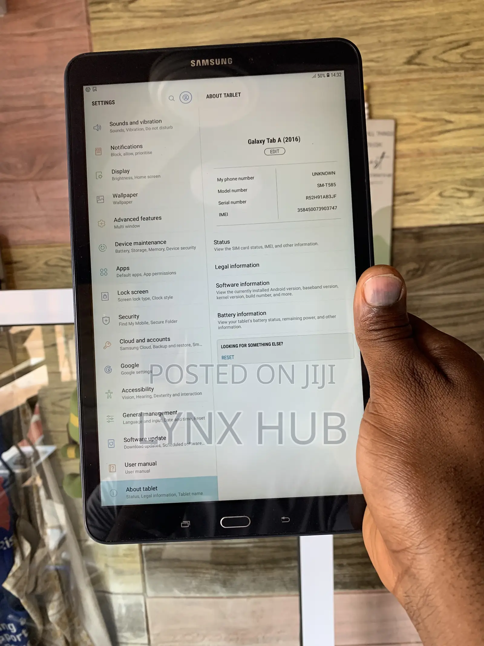 Samsung Galaxy Tab A 10.1 (2016) 16 GB Beige