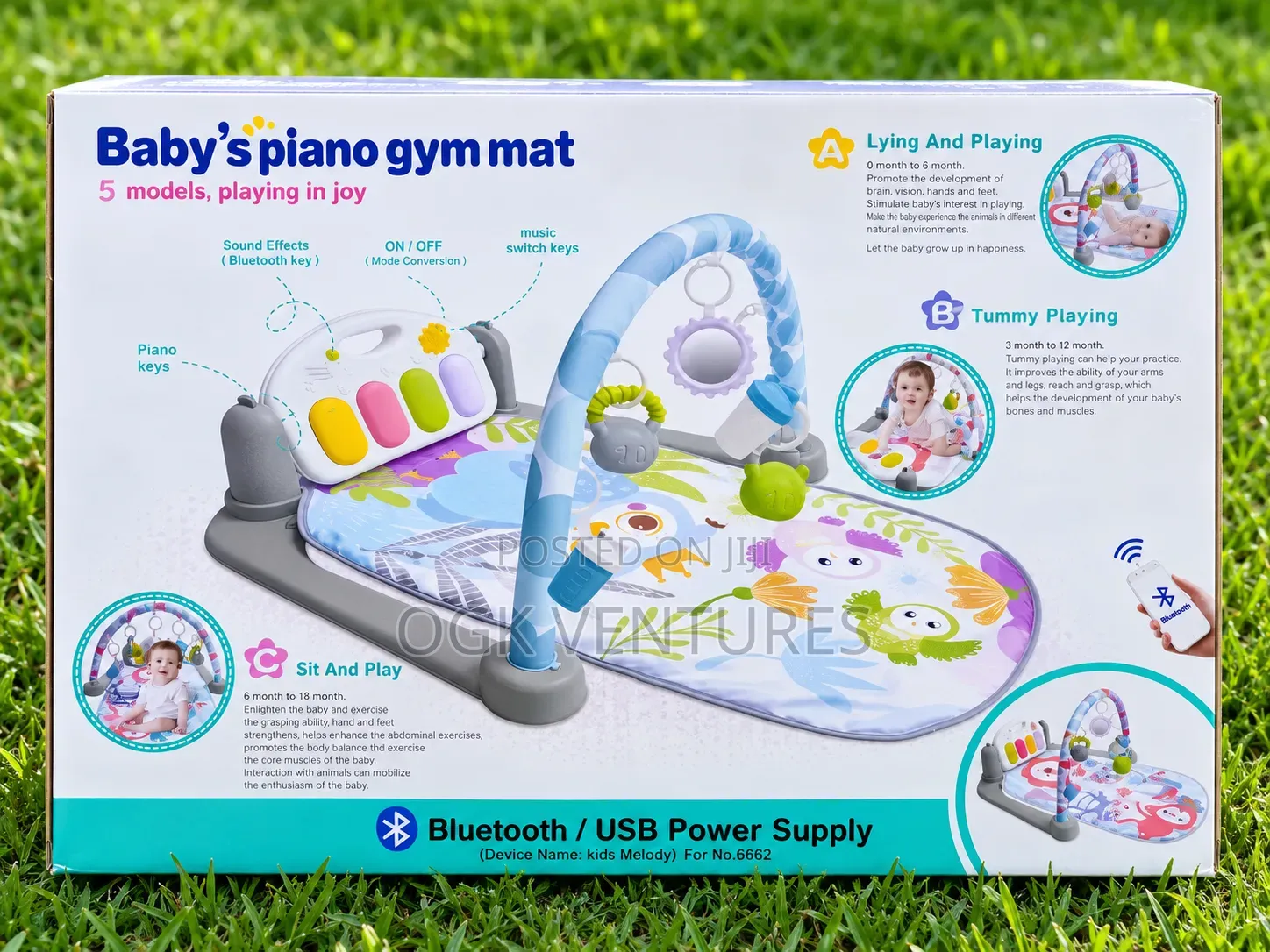 Piano Fitness Rack With Remote and Bluetooth