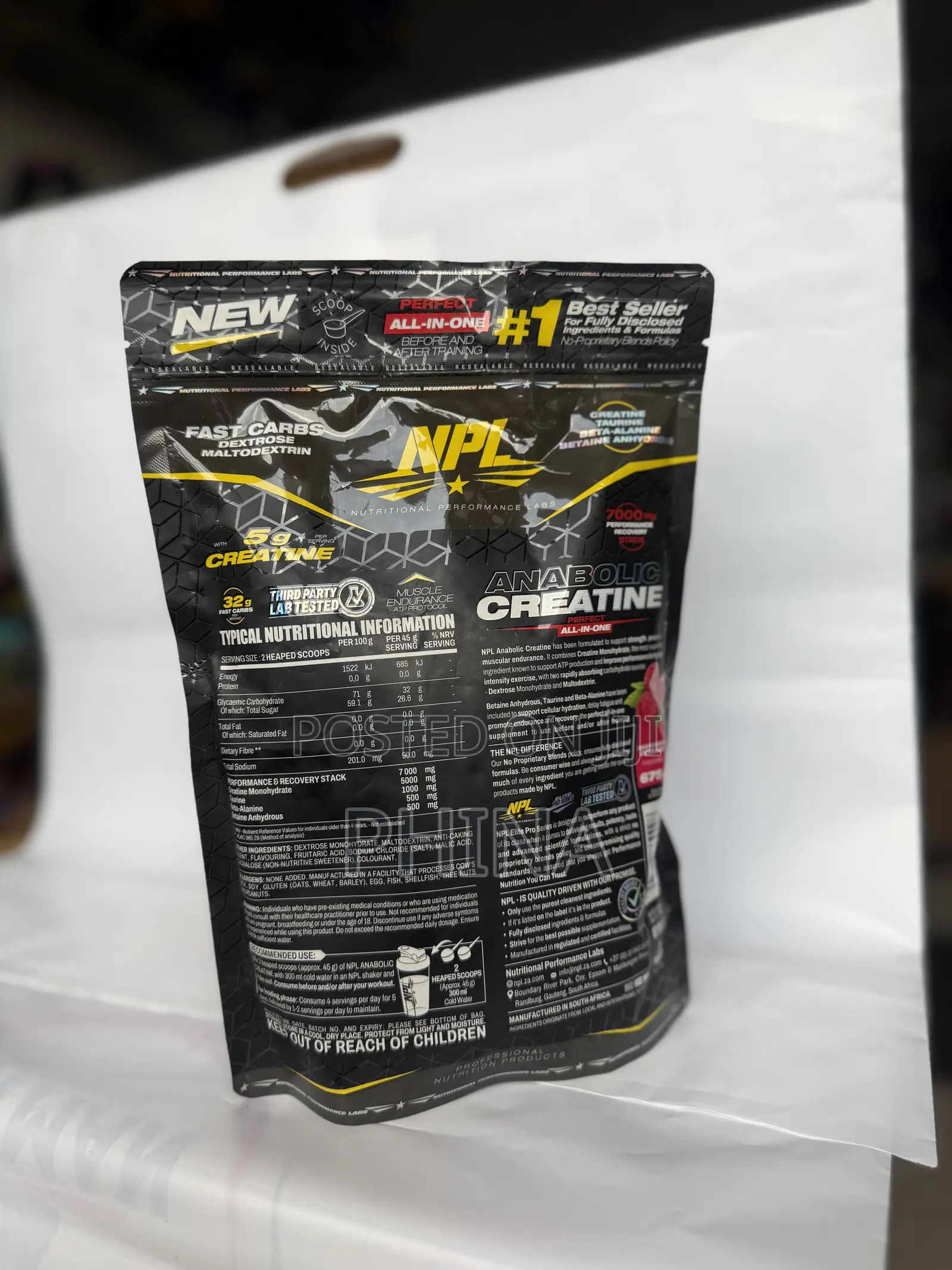 NPL Anabolic Creatine 675g