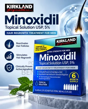 Kirkland Minoxidil Pack (Visible Hair Growth Results)