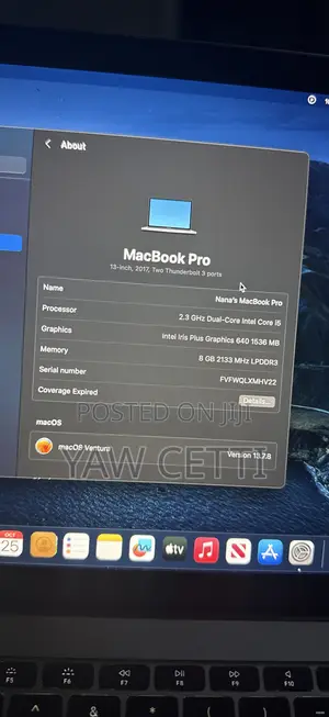 Laptop Apple MacBook Pro 2017 8GB Intel Core i5 SSD 256GB