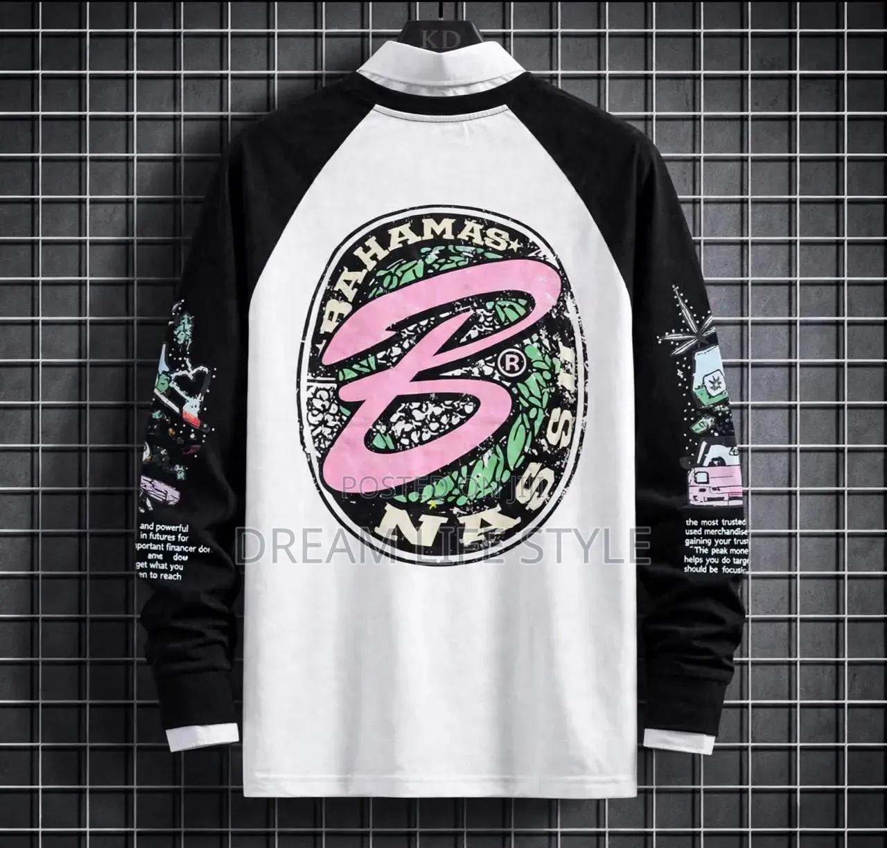 Streetwear Layered-Look Graphic Sweatshirt