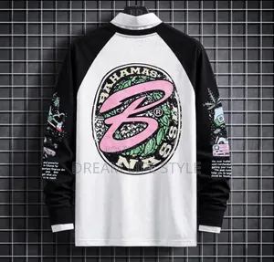 Streetwear Layered-Look Graphic Sweatshirt
