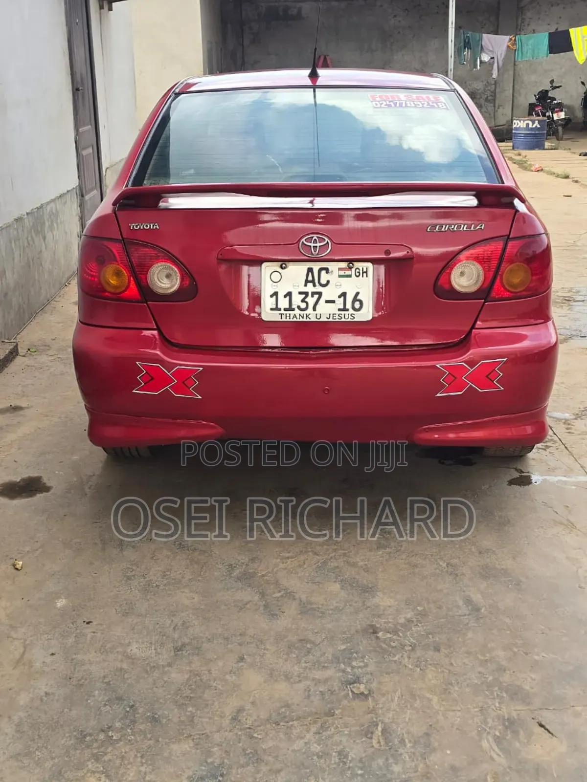 Toyota Corolla S 2007 Red