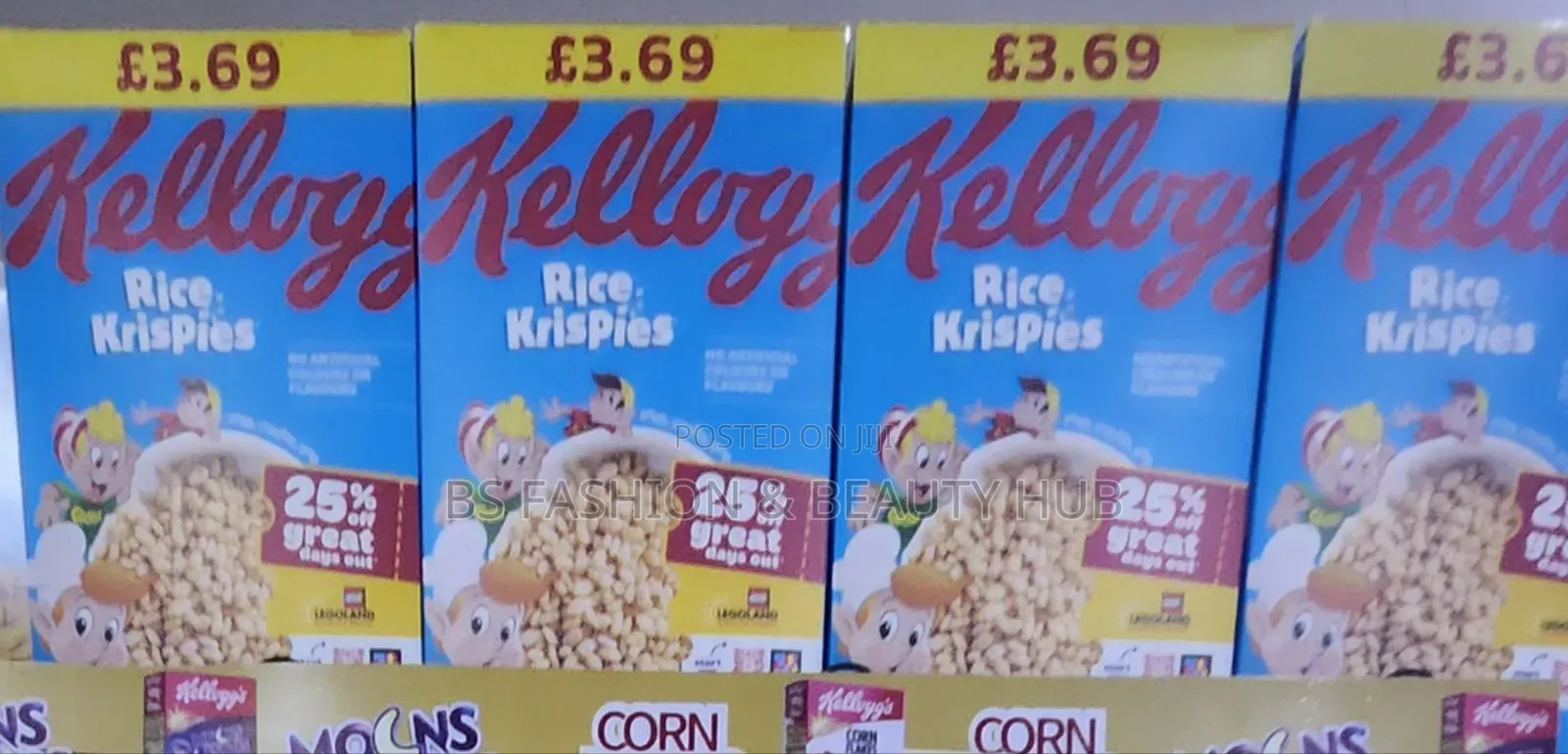 Kellogg Crunchy Nut and Rice Krispies