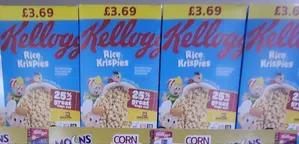 Kellogg Crunchy Nut and Rice Krispies