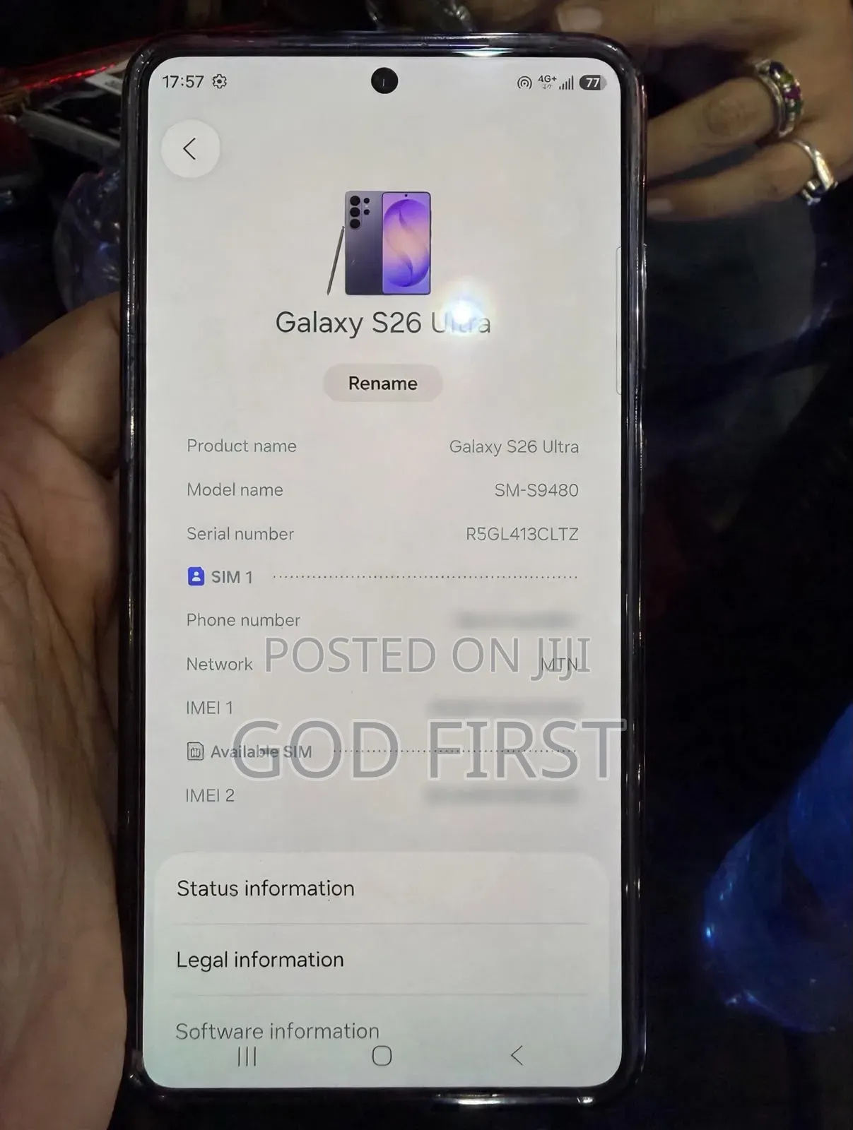 Samsung Galaxy S26 Ultra 5G 512 GB Blue