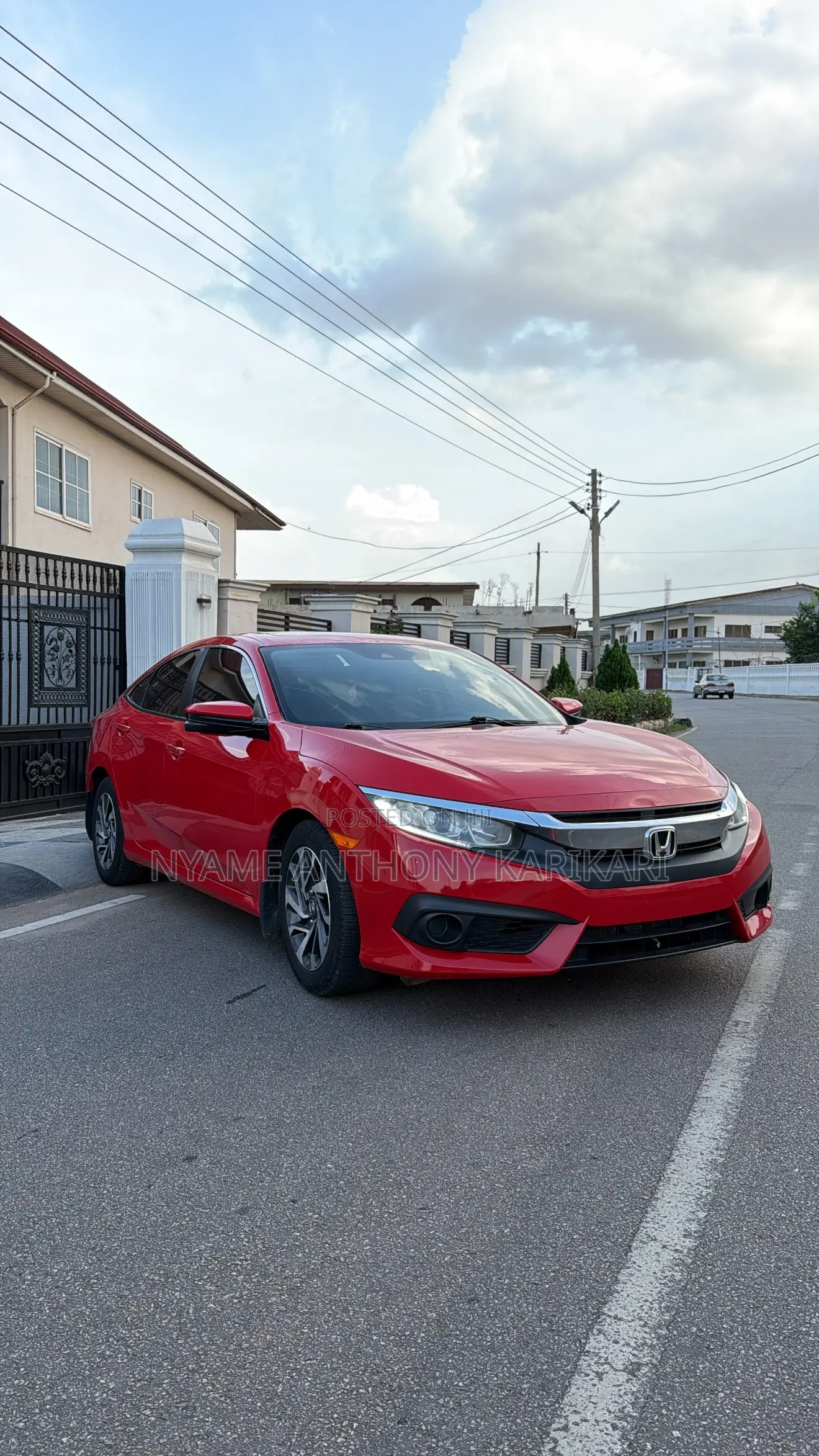 Honda Civic EX 4dr Sedan (2.0L 4cyl) 2017 Red