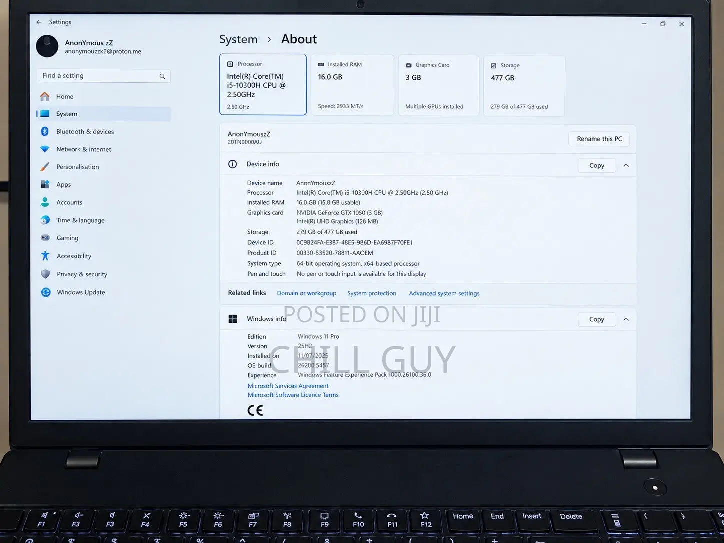 Laptop Lenovo ThinkPad T15 Gen1 16GB Intel Core i5 SSD 512GB