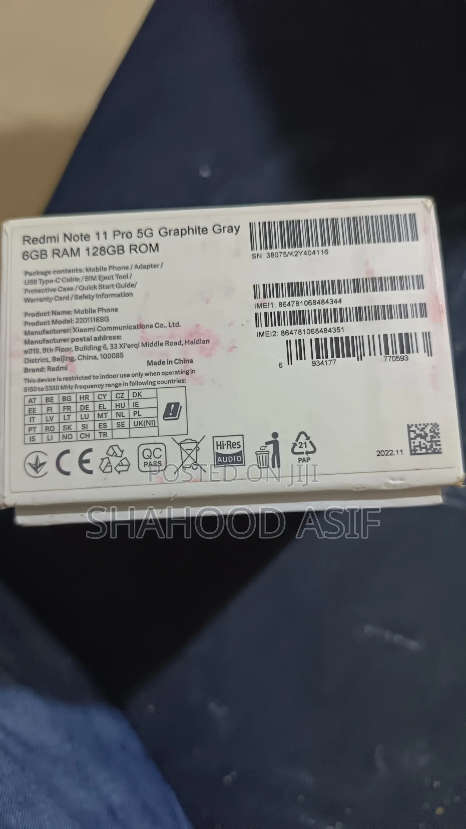 Xiaomi Redmi Note 11 Pro 5G 128 GB Gray