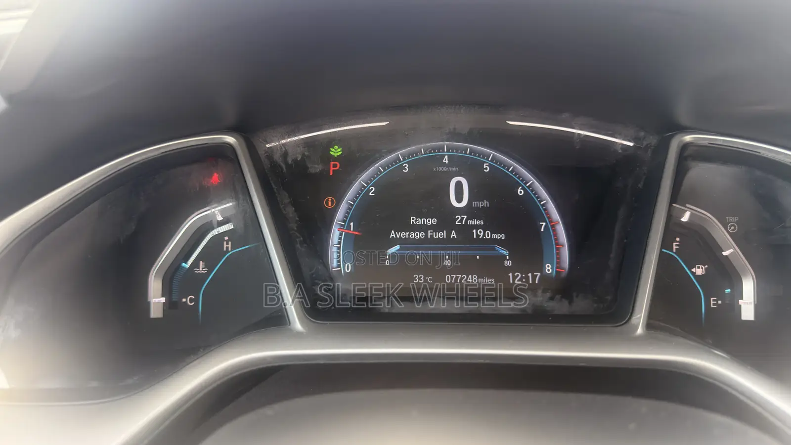 Honda Civic EX Sedan 2019 Black