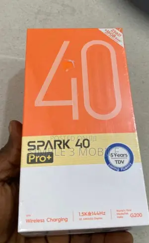 New Tecno Spark 40 Pro+ 256 GB Black