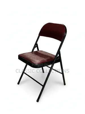 Folding Chair With Padded Seat- Leather