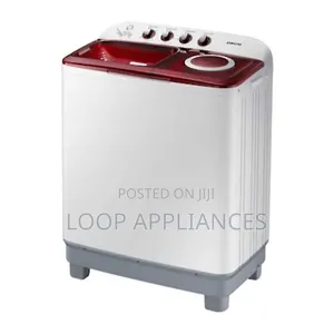 New - Samsung 12Kg Twin Top Semi Auto Washing Machine - WT12J4200MR