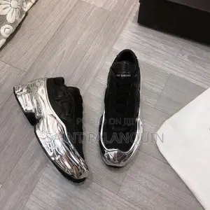 Adidas X Raf Simons Ozweego Mirrored in Black / Silver Metallic