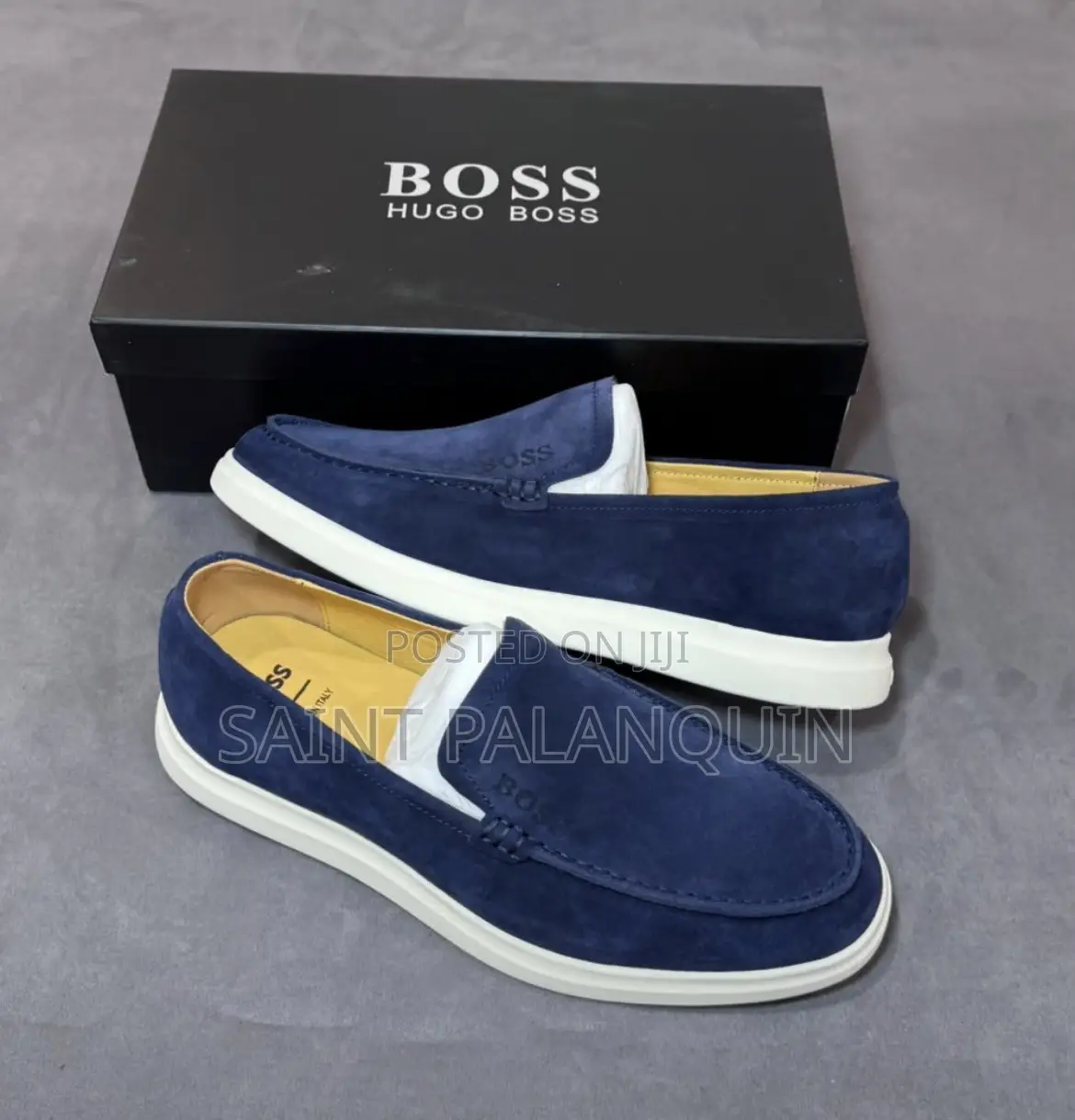 Pair of Boss (Hugo Boss)suede Moccasin Loafers