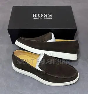 Pair of Boss (Hugo Boss)suede Moccasin Loafers