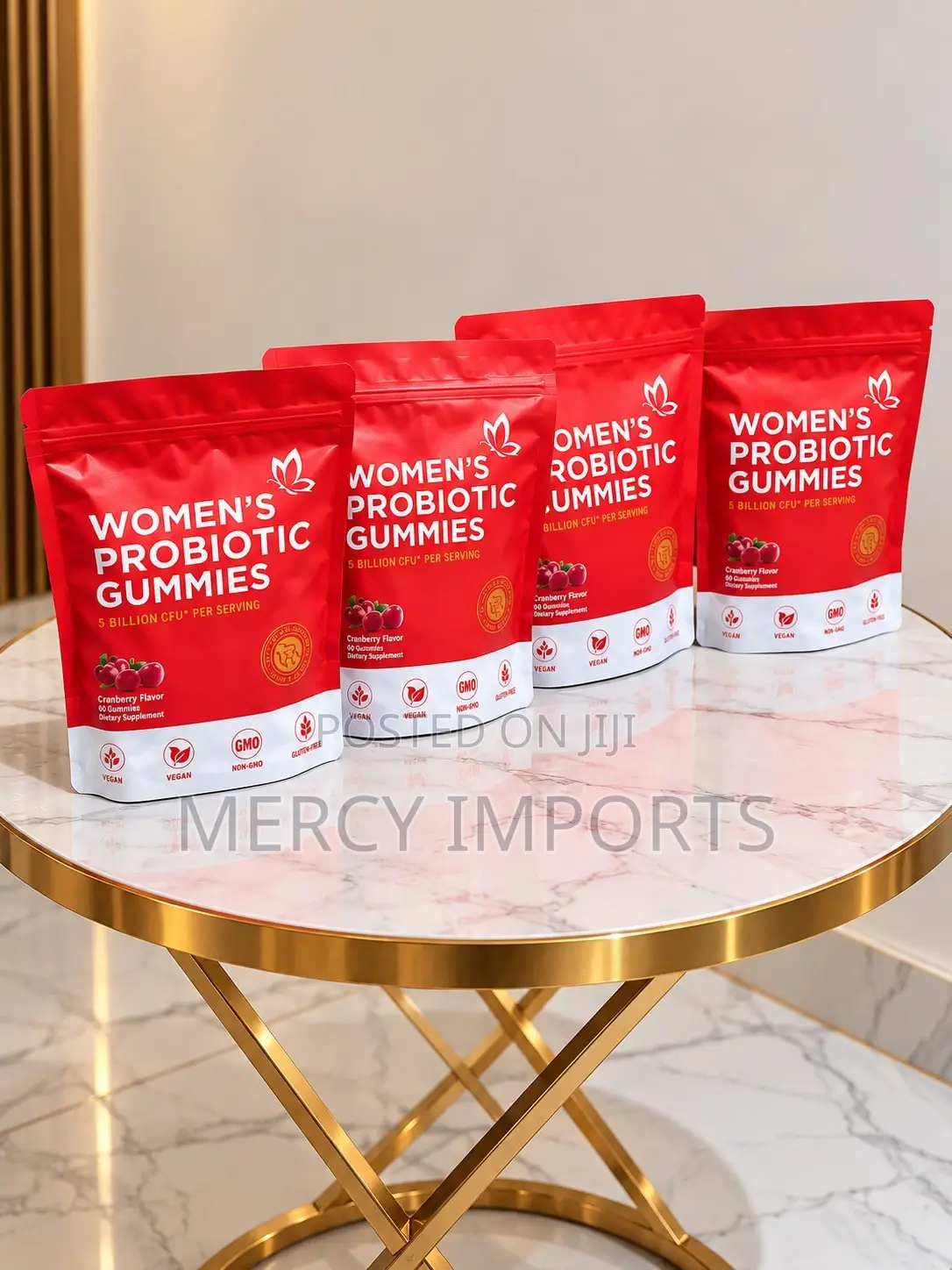 Women’s Probiotic Gummies – Cranberry Flavor | 60 Gummies